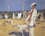 Francois Flameng Riviera Promenade china oil painting reproduction